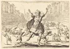 Skirmish in a Roman Circus, c. 1622. Creator: Jacques Callot