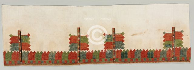 Skirt Border and Sleeve, 1700s. Creator: Unknown.