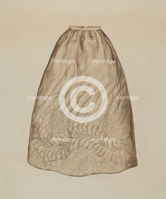 Skirt, c. 1937. Creator: Lillian Causey.