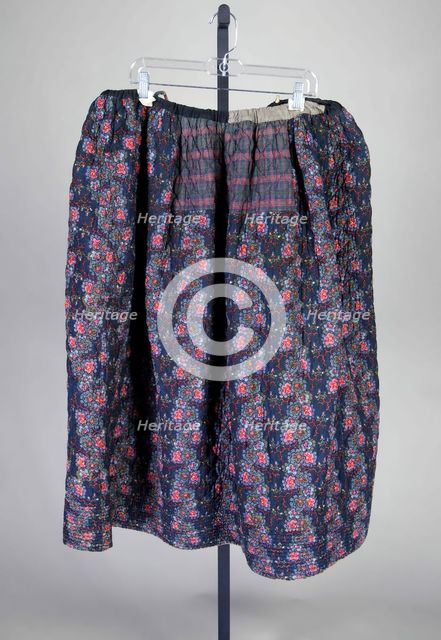 Skirt, French, 1840-60. Creator: Unknown.