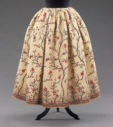 Skirt, French, 1840-60. Creator: Unknown