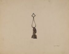 Skirt Hook, c. 1940. Creator: Emil Warns
