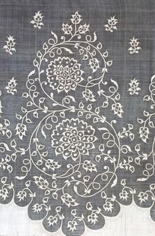 Skirt Panel, Europe, c. 1850. Creator: Unknown