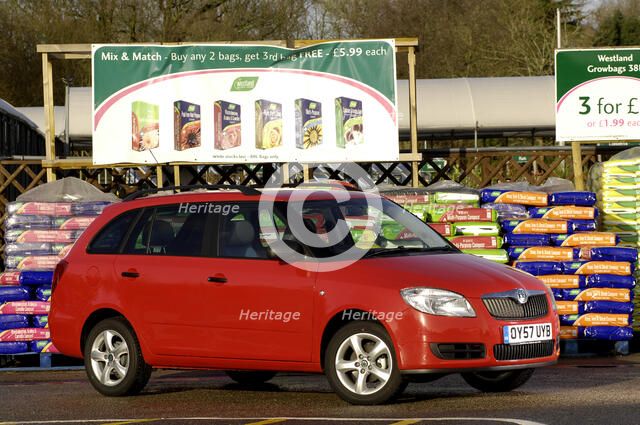 Skoda Fbia Estate  HTP 1-2  2007. Artist: Simon Clay.