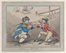 Slugs in a Saw-Pit, October 28, 1791., October 28, 1791. Creator: Thomas Rowlandson