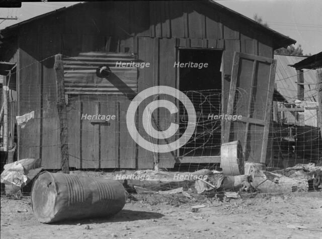 Slums of Brawley, Imperial Valley, California, 1936. Creator: Dorothea Lange.