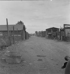 Slums of East El Centro, California, 1937. Creator: Dorothea Lange