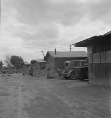Slums of East El Centro, California, 1937. Creator: Dorothea Lange