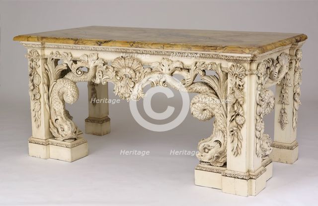Slab or Side Table, England, c. 1735. Creator: Unknown.