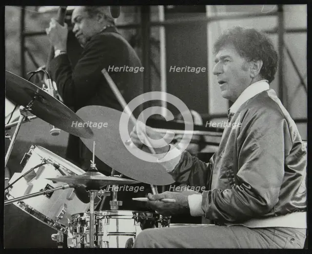 Slam Stewart and Shelly Manne on stage at the Capital Radio Jazz Festival, London, 1979. Creator: Denis Williams.