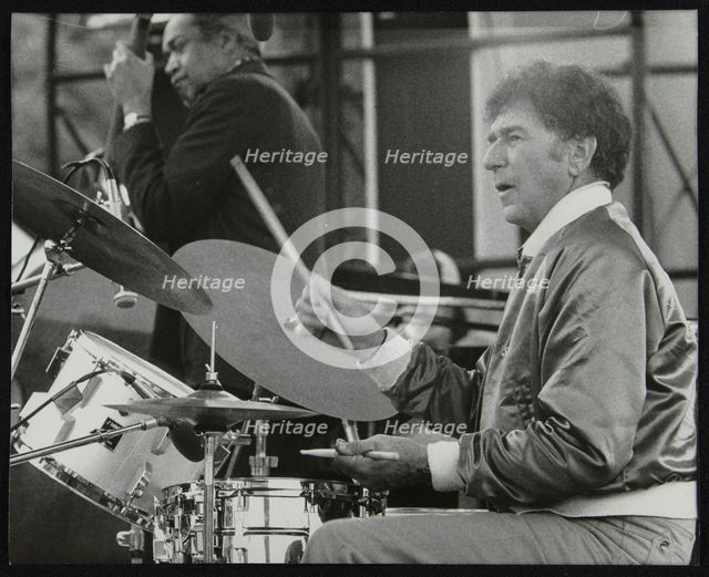 Slam Stewart and Shelly Manne on stage at the Capital Radio Jazz Festival, London, 1979. Artist: Denis Williams