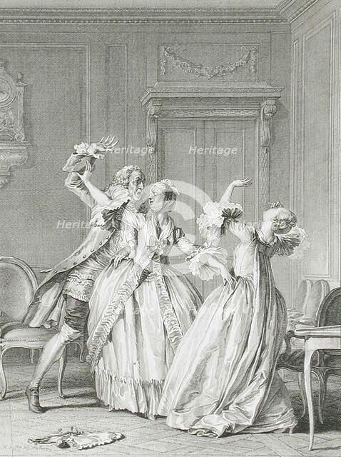 Slap in the Face, 1774. Creator: Noel Le Mire.