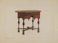Slate-top Table, c. 1940. Creator: M. Rosenshield-von-Paulin