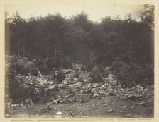 Slaughter Pen, Foot of Round Top, Gettysburg, July 1863. Creator: Alexander Gardner