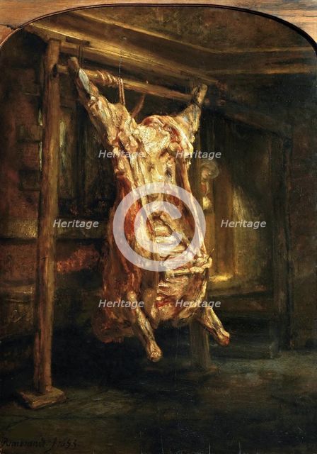 Slaughtered Ox, 1655. Creator: Rembrandt van Rhijn (1606-1669).