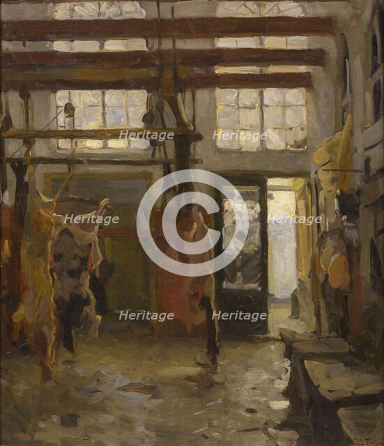 Slaughterhouse, 1890. Creator: Tholen, Willem Bastiaan (1860-1931).