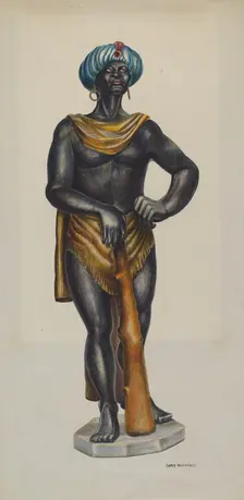 Slave Advertising Figure, c. 1941. Creator: Chris Makrenos