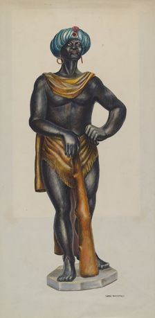 Slave Advertising Figure, c. 1941. Creator: Chris Makrenos