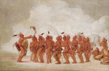 Slave Dance, Sac and Fox, 1835-1837. Creator: George Catlin