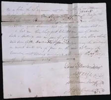 Slave hire agreement, January 29, 1825. Creator: Unknown