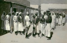 Slave Market, 1893. Creator: Frederic Remington