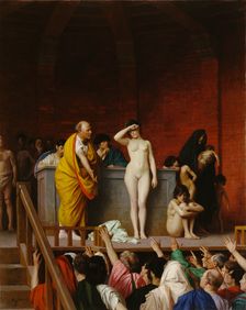 Slave Market in Rome, 1884. Creator: Jean-Leon Gerome