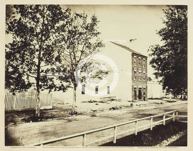 Slave Pen, Alexandria, Virginia, August 1862. Creator: William R. Pywell.