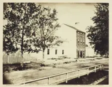 Slave Pen, Alexandria, Virginia, August 1862. Creator: William R. Pywell