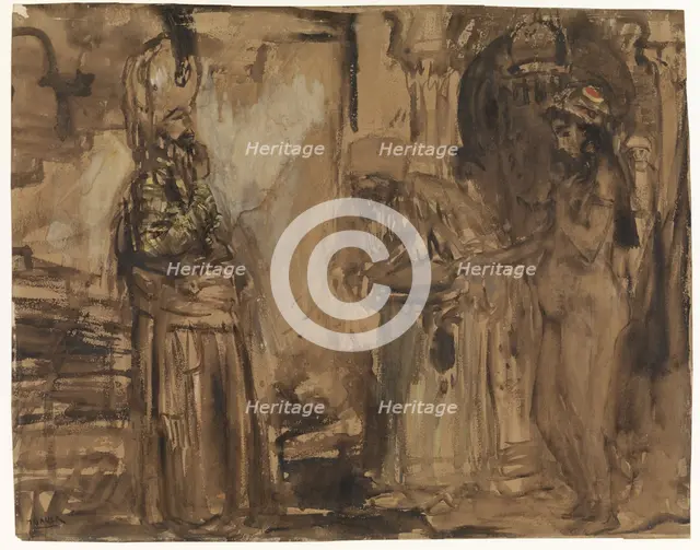 Slave trader, 1877-1919. Creator: Marius Bauer.