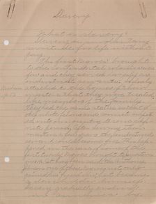 Slavery, 1940s. Creator: Melinda O. Smith