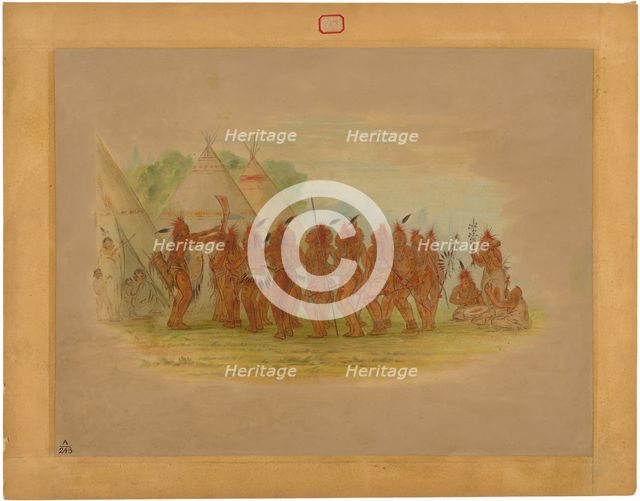 Slaves' Dance - Saukie, 1861. Creator: George Catlin.