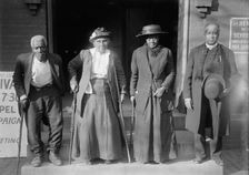 Slaves Reunion - Lewis Martin, Age 100; Martha Elizabeth Banks, Age 104; Amy Ware, Age 103..., 1917. Creator: Harris & Ewing