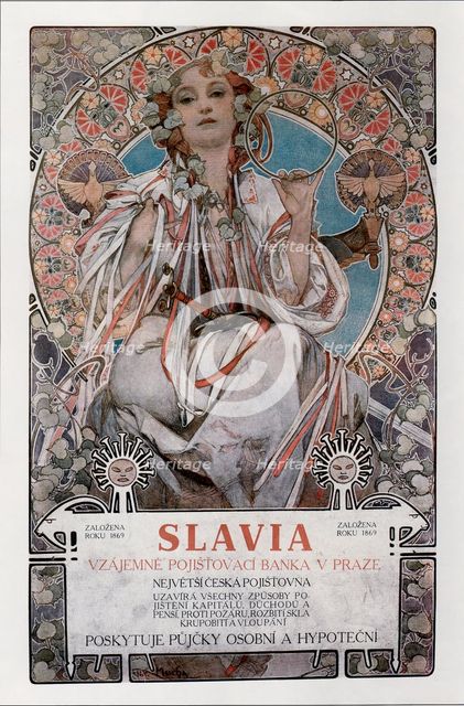 Slavia (Poster), 1907. Artist: Mucha, Alfons Marie (1860-1939)