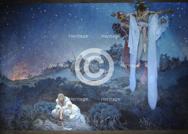 Slavs in their Original Homeland, 1911. Artist: Mucha, Alfons Marie (1860-1939)