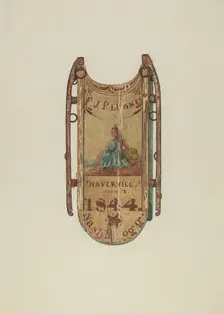 Sled, c. 1939. Creator: Harriette Gale