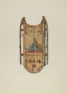 Sled, c. 1939. Creator: Harriette Gale