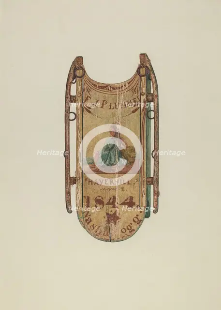 Sled, c. 1939. Creator: Harriette Gale.