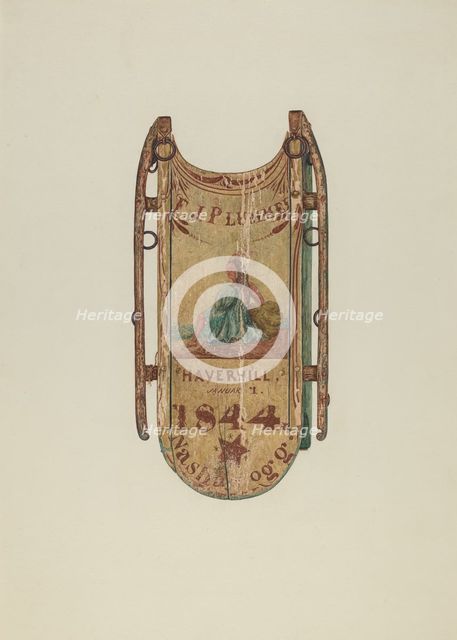 Sled, c. 1939. Creator: Harriette Gale.