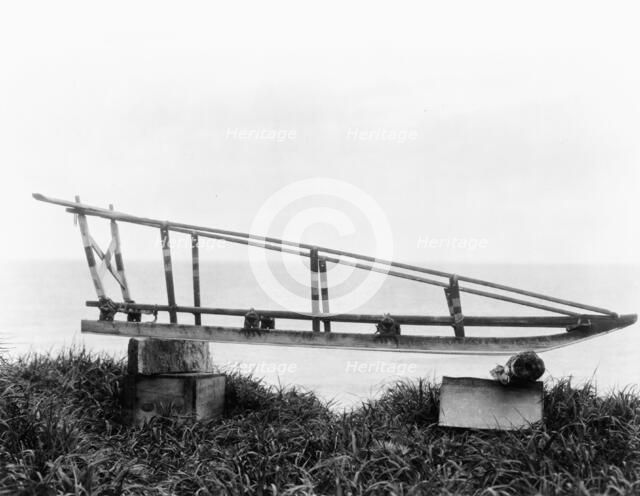 Sled, Nunivak, c1929. Creator: Edward Sheriff Curtis.