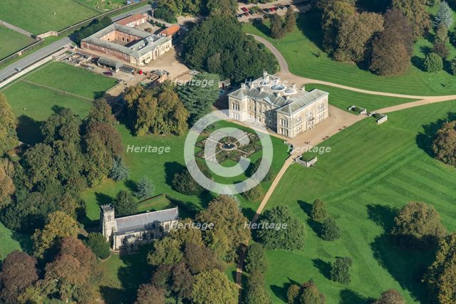 Sledmere House, country house, carriage house & stables and the Church of St Mary, East Riding of Y Creator: Robyn Andrews.