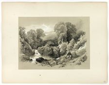 Sledde Bridge, from Picturesque Selections, 1860. Creator: James Duffield Harding