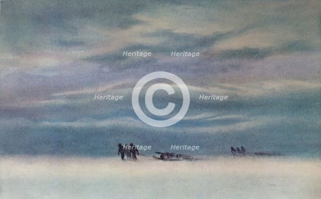 'Sledging', 1911, (1913). Artist: Edward Wilson.