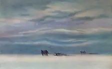 Sledging 1911, (1913). Artist: Edward Wilson