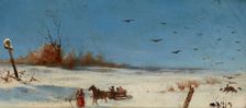 Sledging, between 1901-1910. Creator: Teodor Marian Talowski