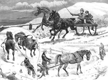 Sledging in the Isle of Bute 1886. Creator: Unknown