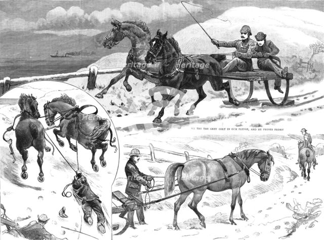 'Sledging in the Isle of Bute', 1886.  Creator: Unknown.