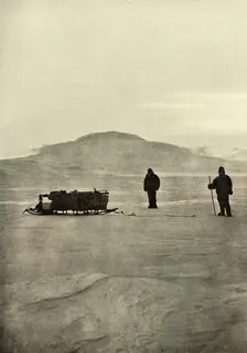 Sledging on the Barrier Before the Return of the Sun c1908, (1909)