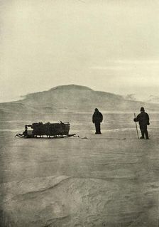 Sledging on the Barrier Before the Return of the Sun c1908, (1909)