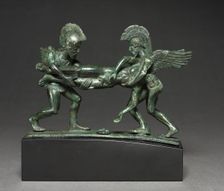 Sleep and Death Cista Handle, 400-375 BC. Creator: Unknown