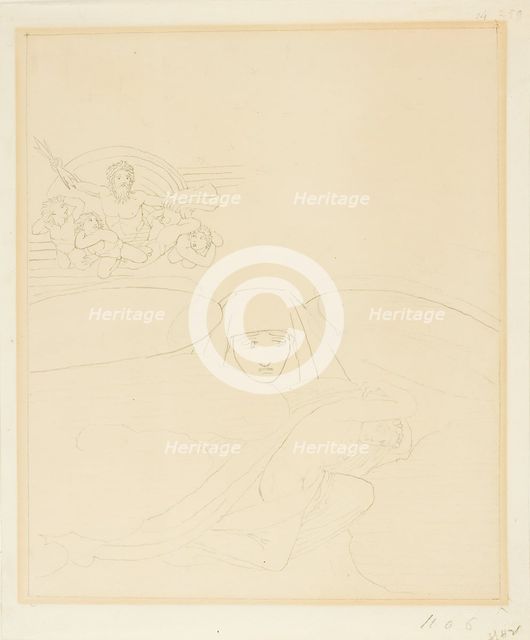Sleep Escaping from the Wrath of Zeus, n.d. Creator: John Flaxman.